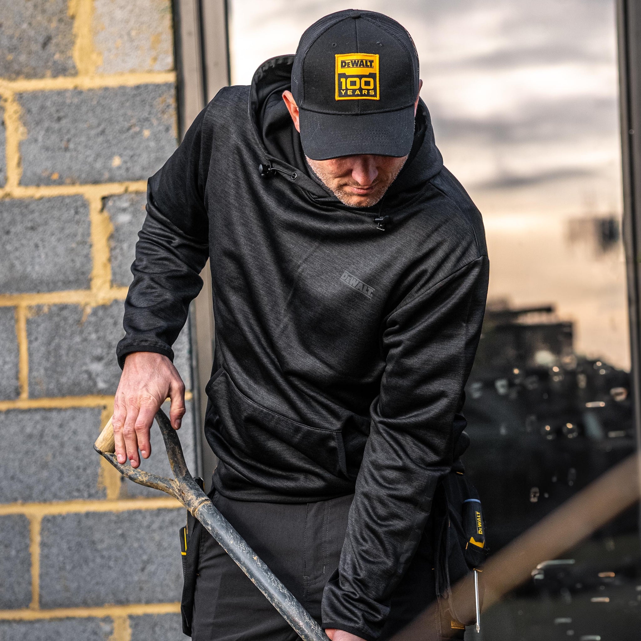 DeWalt Falmouth Lightweight Performance Hoody Black - - Customisable Workwear