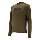 DeWalt Truro Long Sleeve Performance T-Shirt Olive - - Customisable Workwear