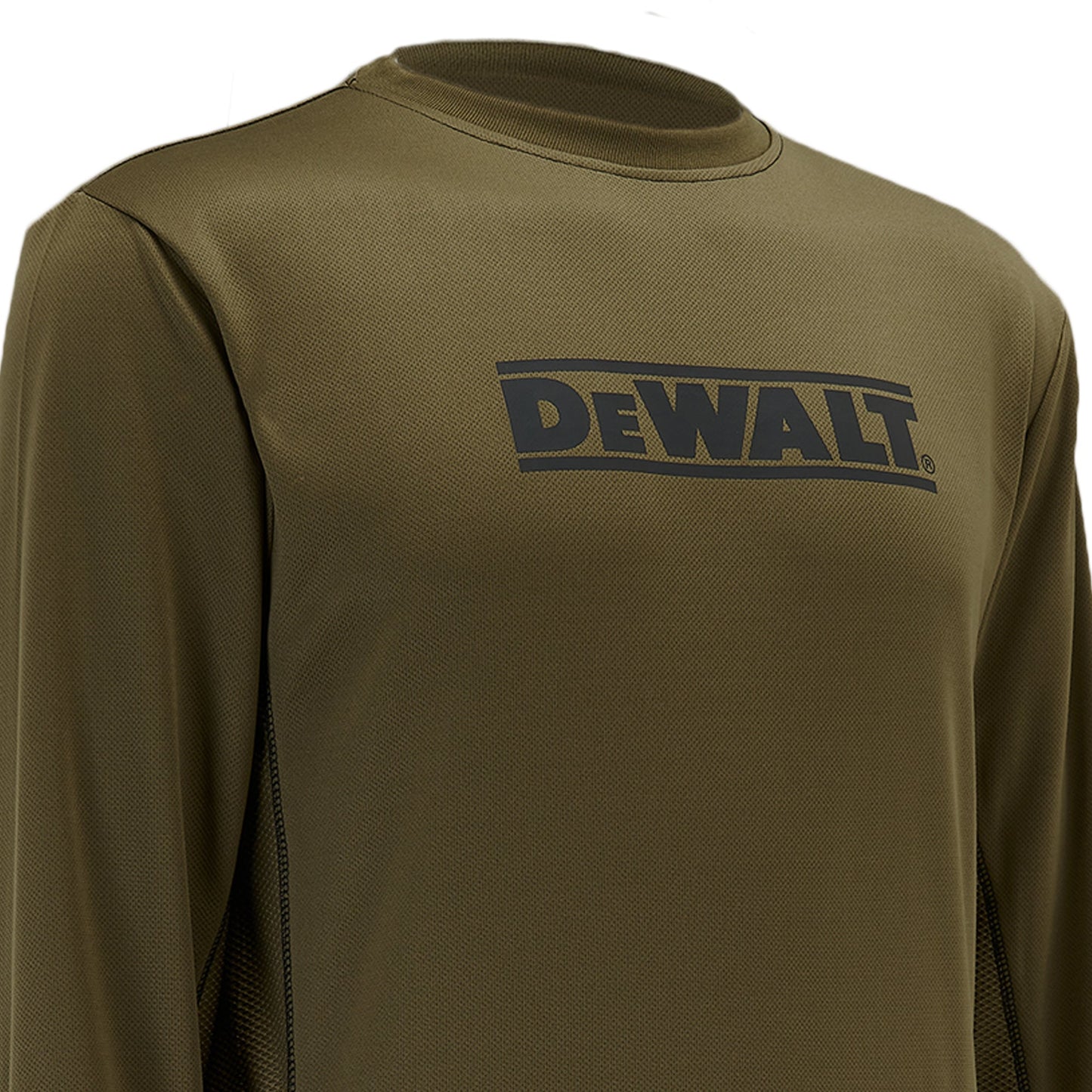 DeWalt Truro Long Sleeve Performance T-Shirt Olive - - Customisable Workwear