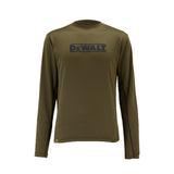 DeWalt Truro Long Sleeve Performance T-Shirt Olive - Olive - Customisable Workwear