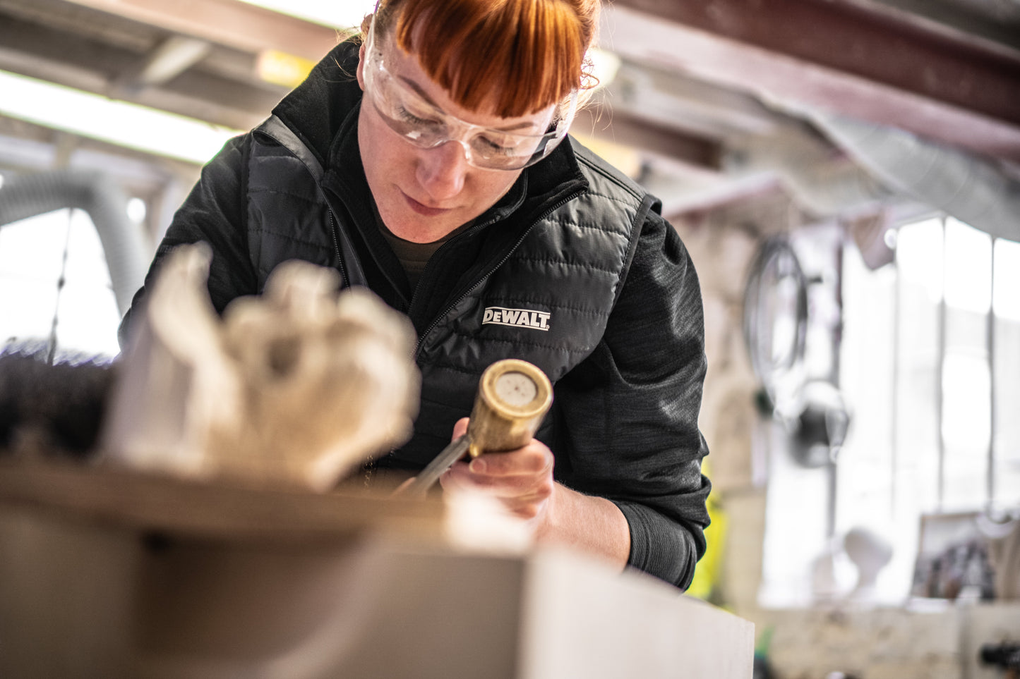 DeWalt Florence Ladies Gilet Grey/Black - - Customisable Bodywarmer