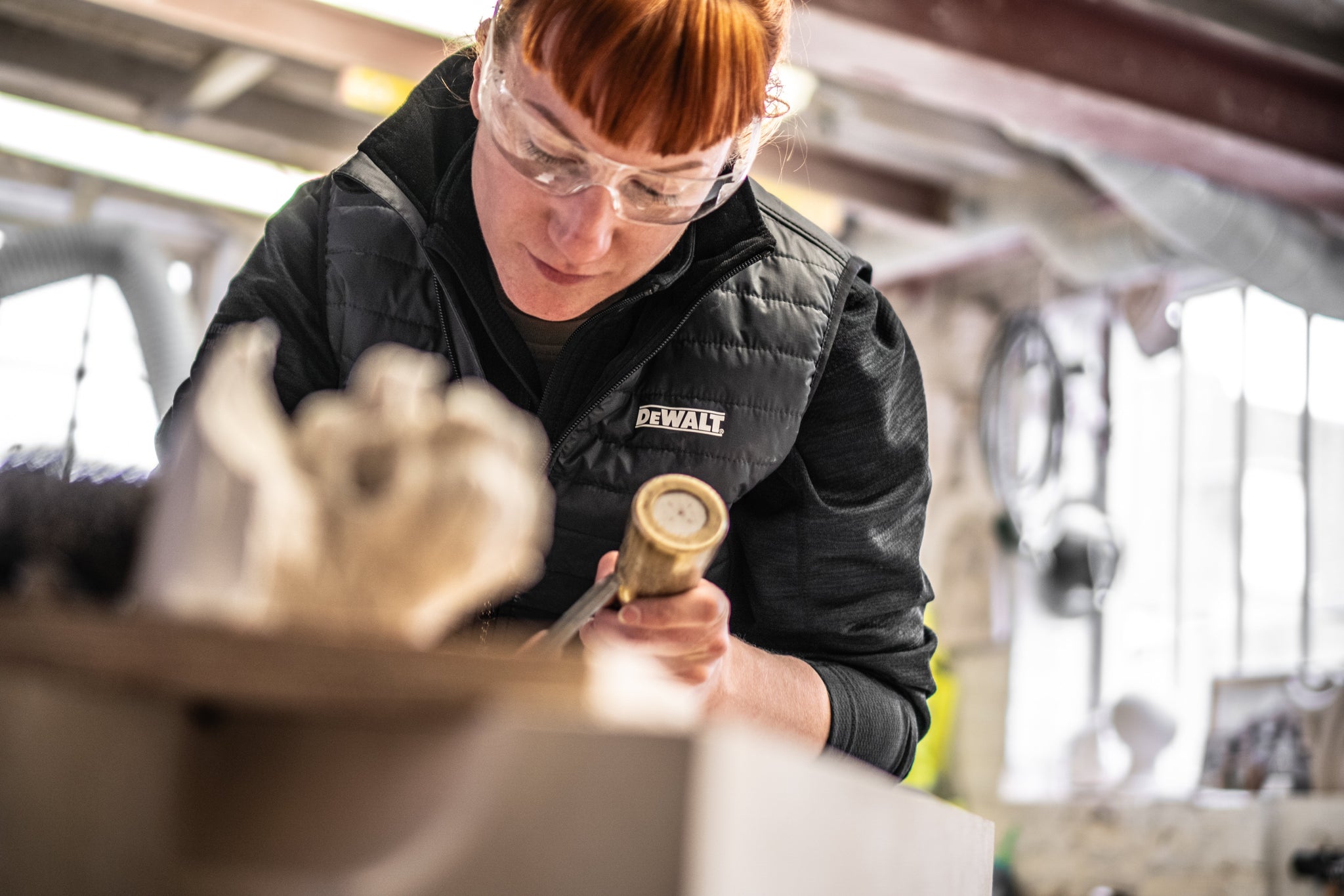 DeWalt Florence Ladies Gilet Grey/Black - - Customisable Bodywarmer
