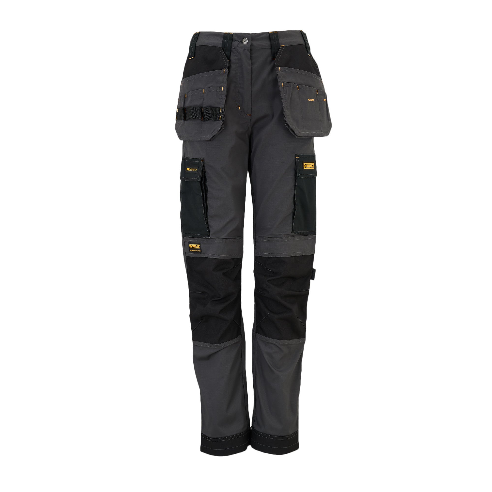 DeWalt Roseville Ladies Trouser Slim Fit Grey/Black - Grey Black - Customisable Workwear
