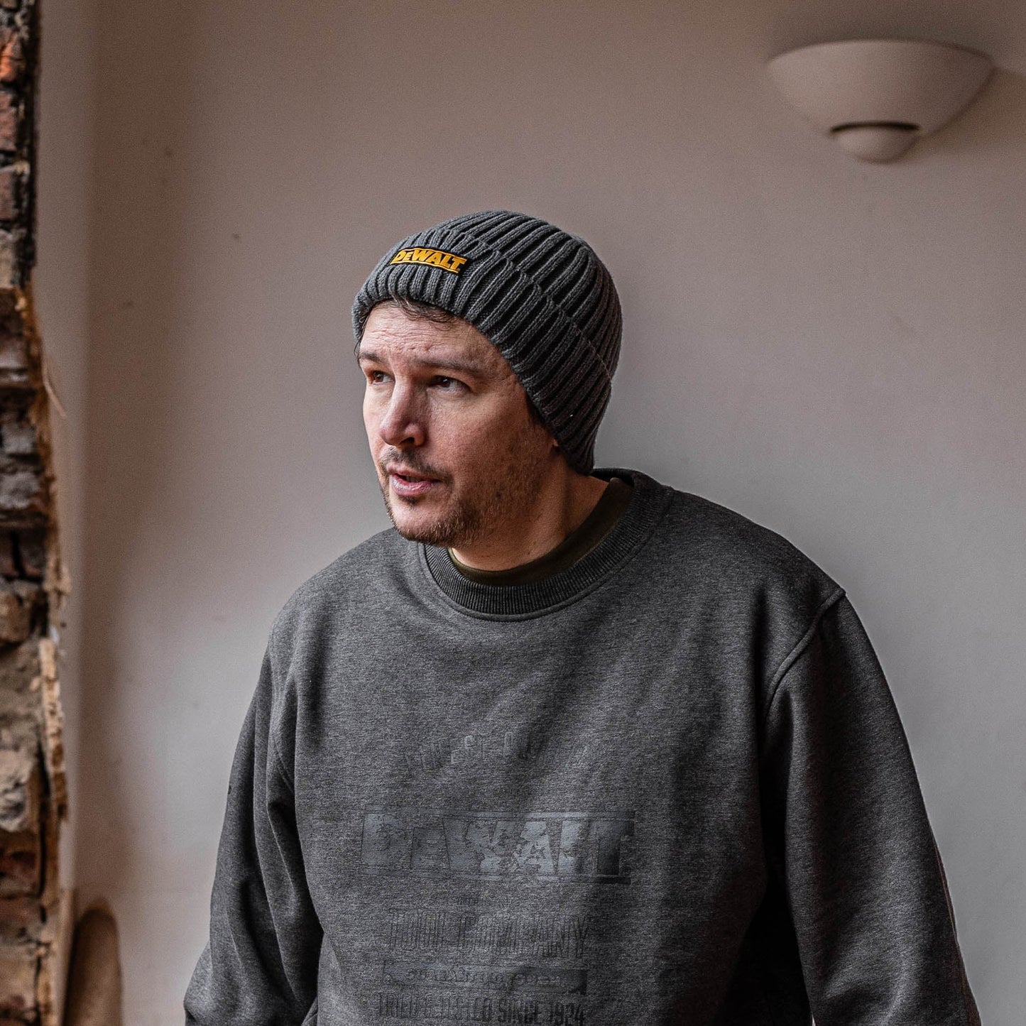 DeWalt Indianapolis Knitted Beanie Hat Green - - Customisable Workwear