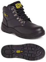 Sterling Steel SS806SM Black 6 Eye Hiker Boot Brown - - Customisable Footwear