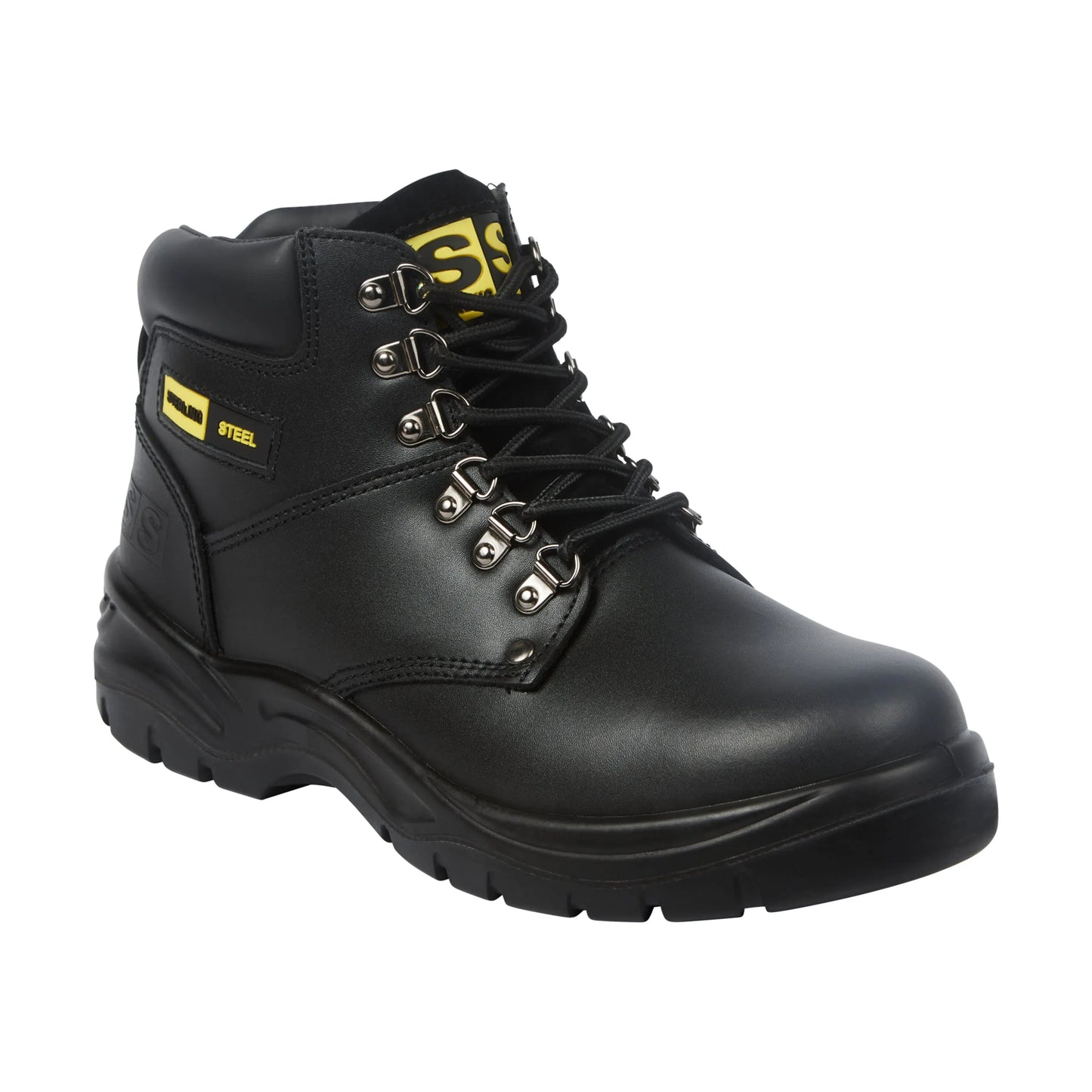 Sterling Steel SS806SM Black 6 Eye Hiker Boot Brown - Brown - Customisable Footwear
