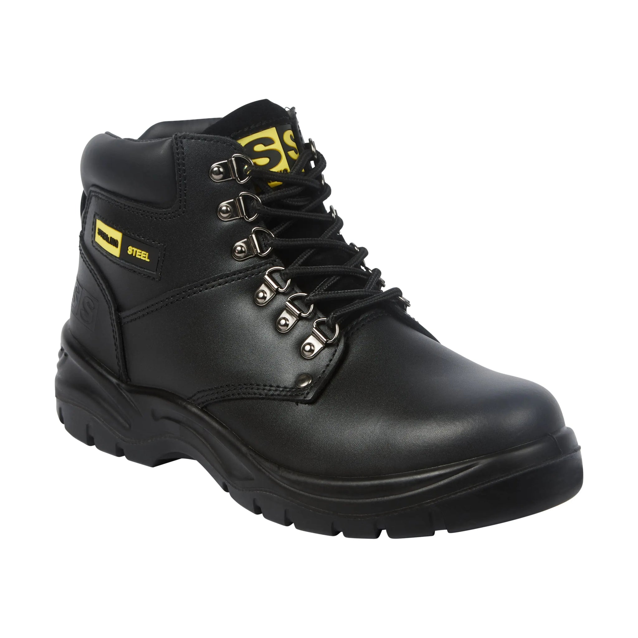 Sterling Steel SS806SM Black 6 Eye Hiker Boot Brown - Brown - Customisable Footwear