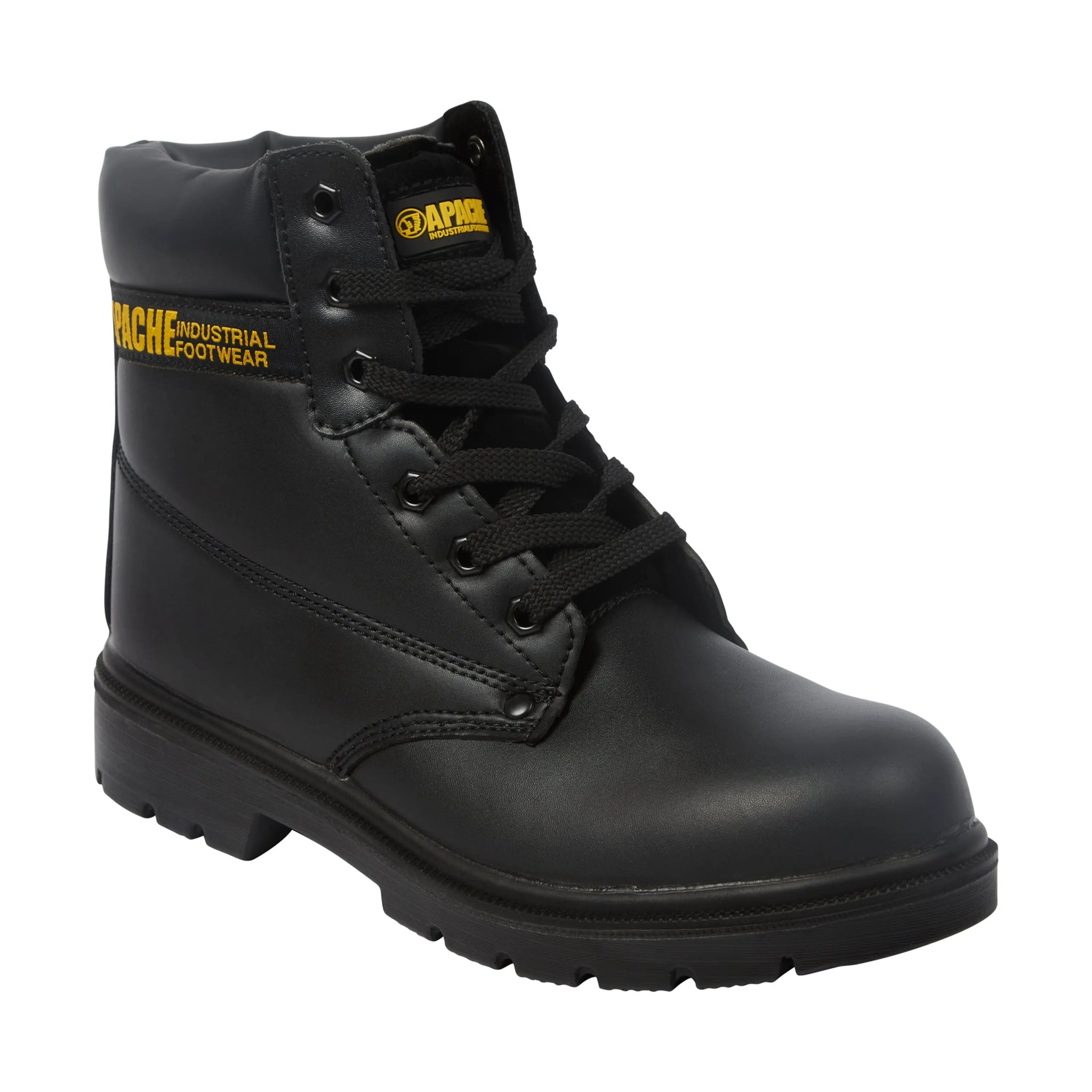 Apache AP300 6 Eye Safety Boot Black - Black - Customisable Boots