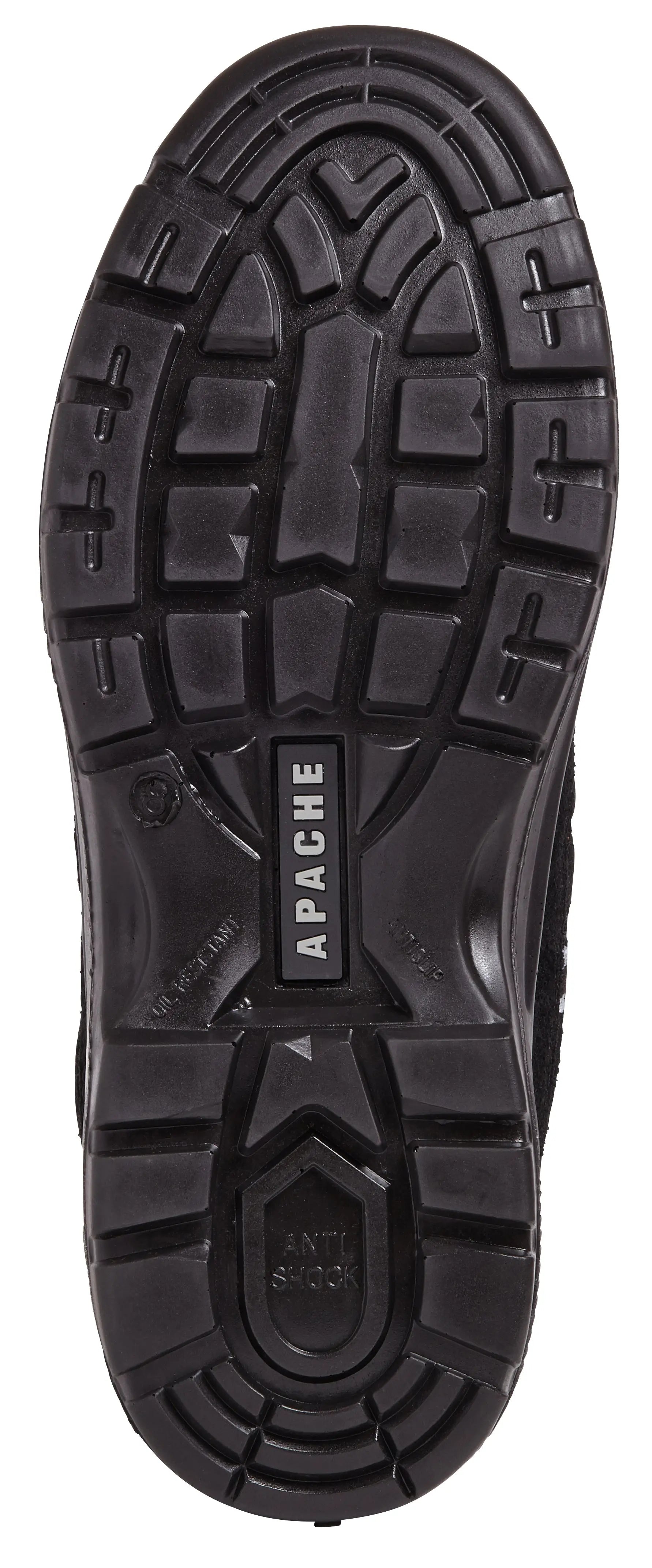 Apache AP302SM Suede Safety Trainer Black - - Customisable Trainers