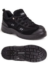 Apache AP302SM Suede Safety Trainer Black - - Customisable Trainers