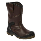 Apache AP305 Waterproof Rigger Boot Brown - Brown - Customisable Boots