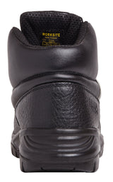 Work Site SS601SM Mid-Cut Safety Boot Black - - Customisable Footwear