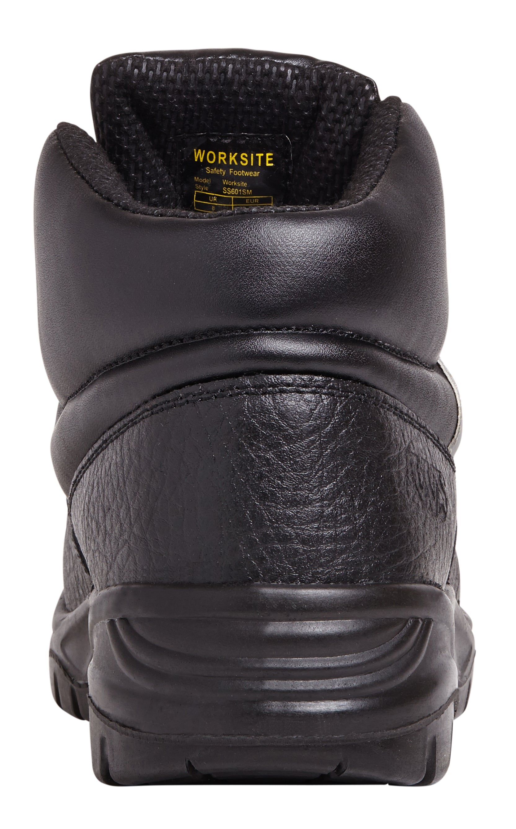 Work Site SS601SM Mid-Cut Safety Boot Black - - Customisable Footwear