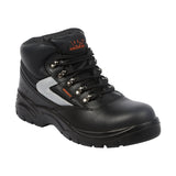 Work Site SS601SM Mid-Cut Safety Boot Black - Black - Customisable Footwear