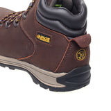 Apache AP315CM Nubuck Water Resistant Safety Hiker – Brown - - Customisable Boots