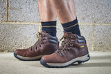 Apache AP315CM Nubuck Water Resistant Safety Hiker – Brown - - Customisable Boots