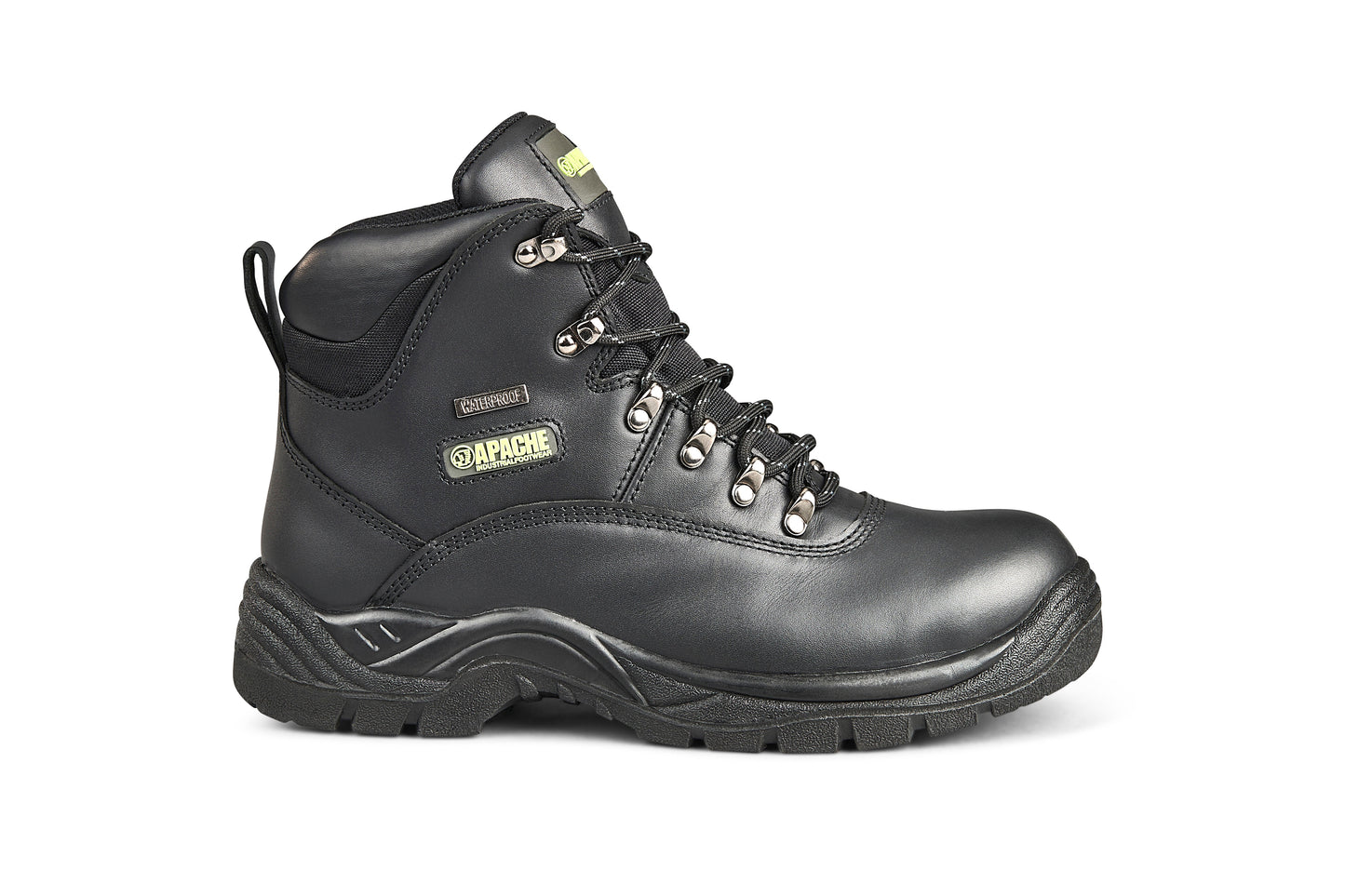 Apache SS812SM Waterproof Safety Hiker Black - - Customisable Footwear