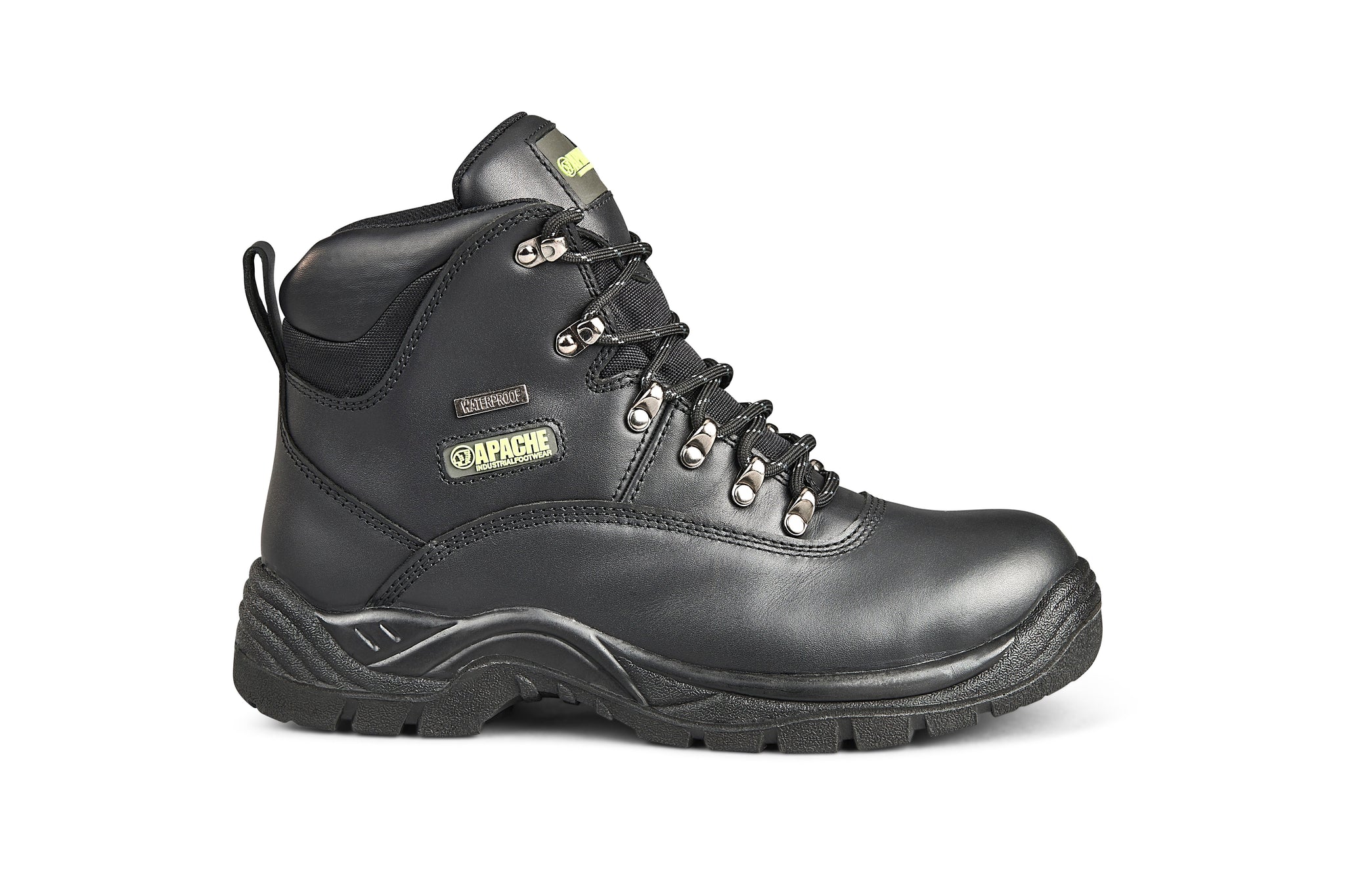 Apache SS812SM Waterproof Safety Hiker Black - - Customisable Footwear