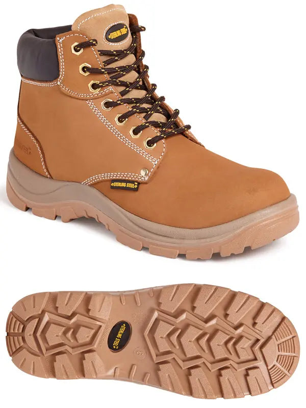 Sterling Steel SS819CM Wheat 6 Eye Hiker Boot Honey - - Customisable Footwear