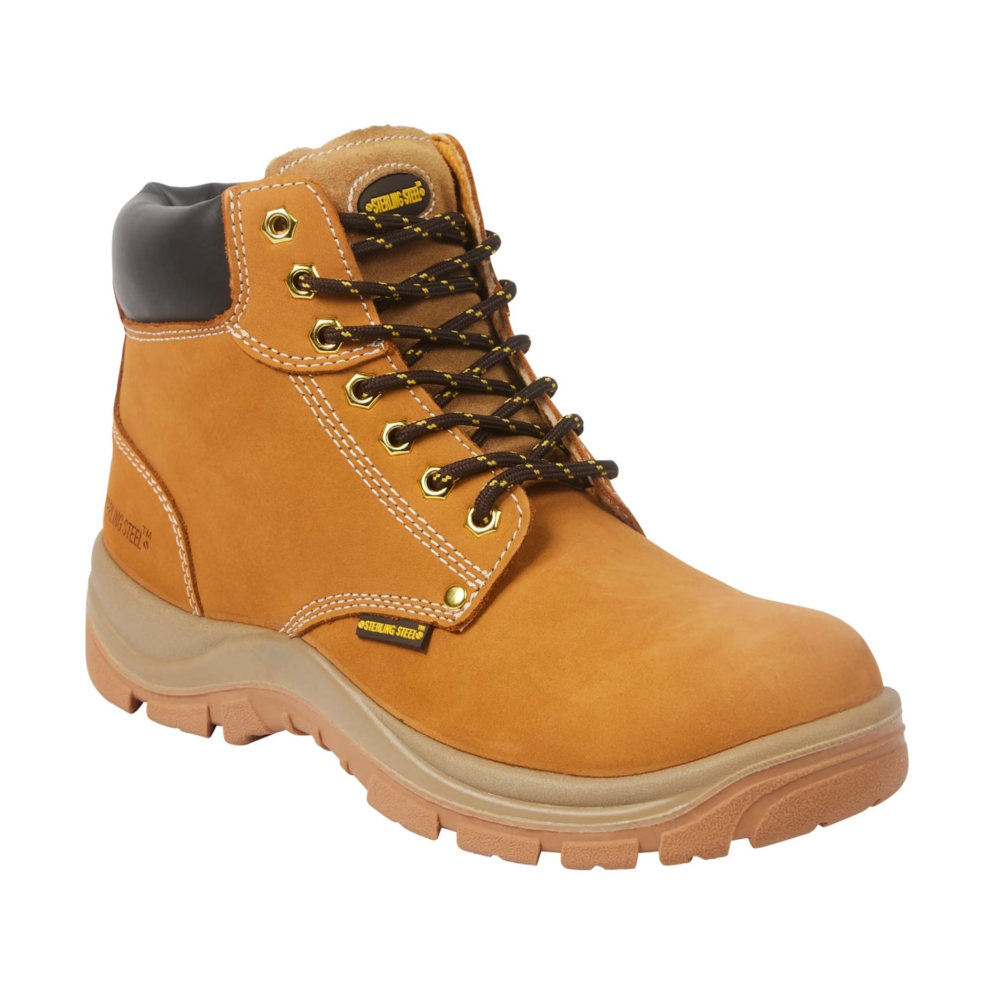 Sterling Steel SS819CM Wheat 6 Eye Hiker Boot Honey - Honey - Customisable Footwear
