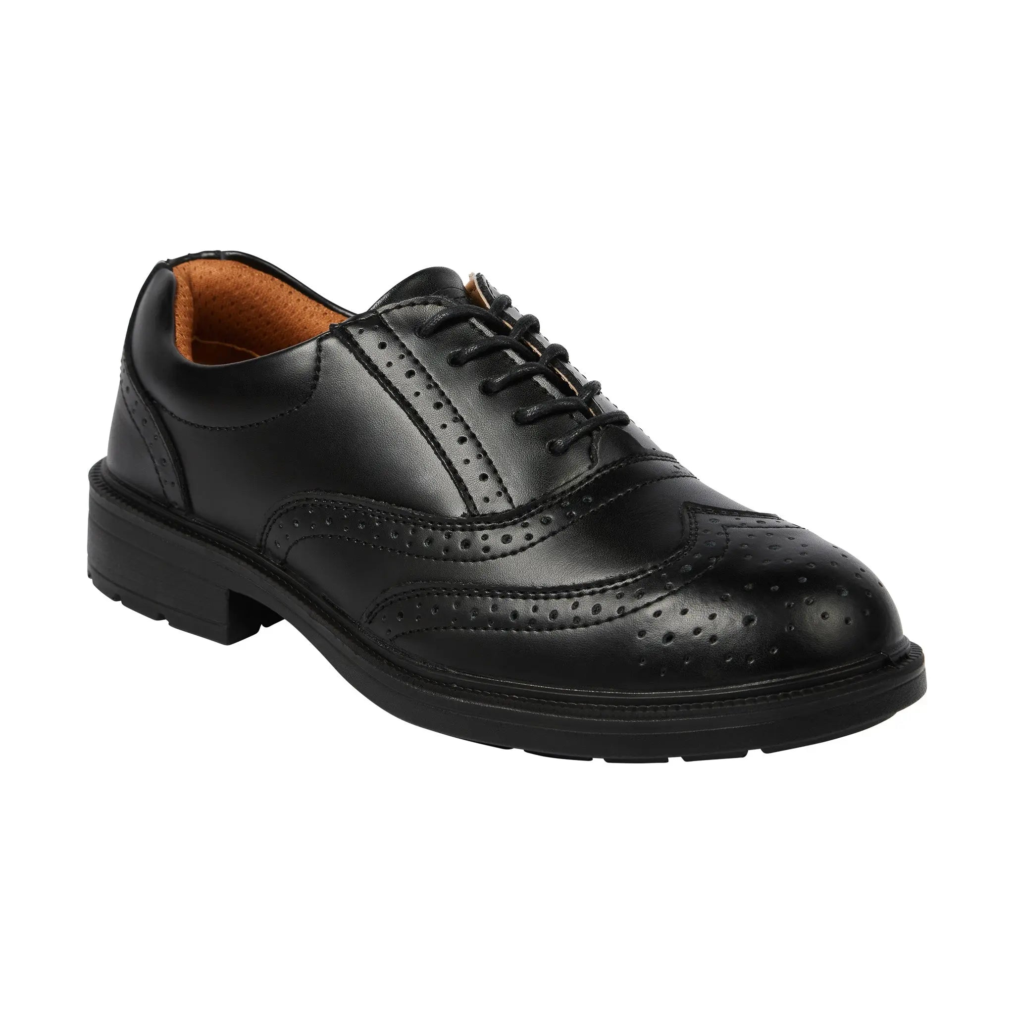 City Knights SS500CM Brogue Safey Shoe Black - Black - Customisable Footwear