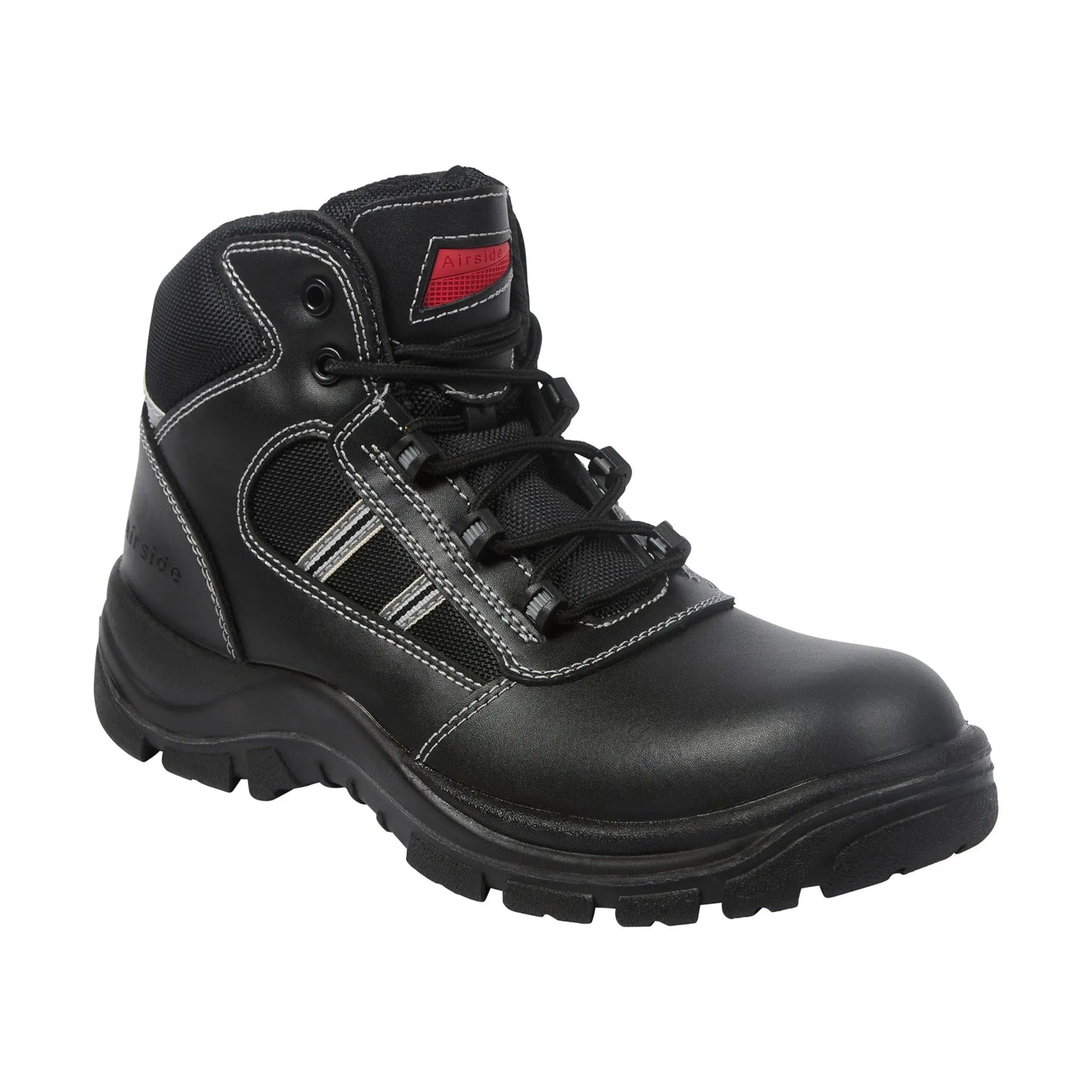 Airside SS704CM Non-Metallic Safety Hiker Black - Black - Customisable Footwear