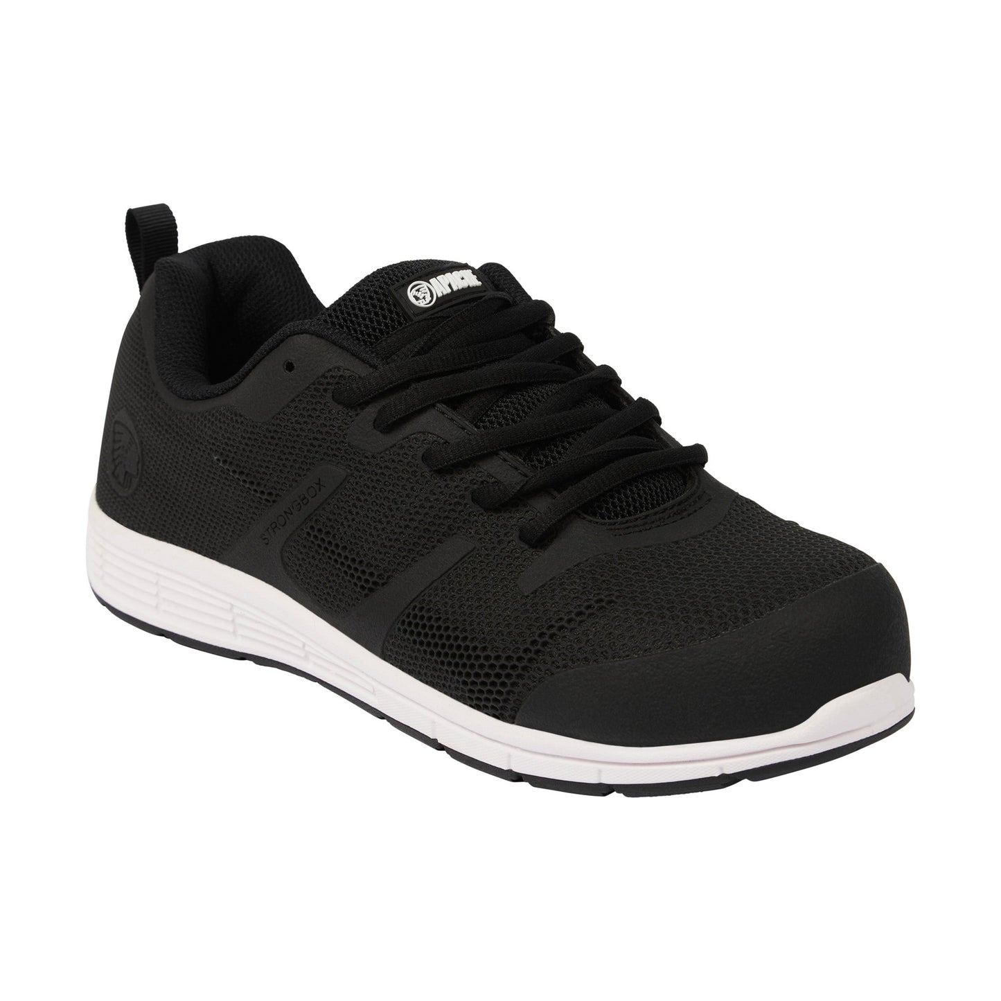Apache Vault Lightweight Sports Trainer Black - Black - Customisable Safety Trainers
