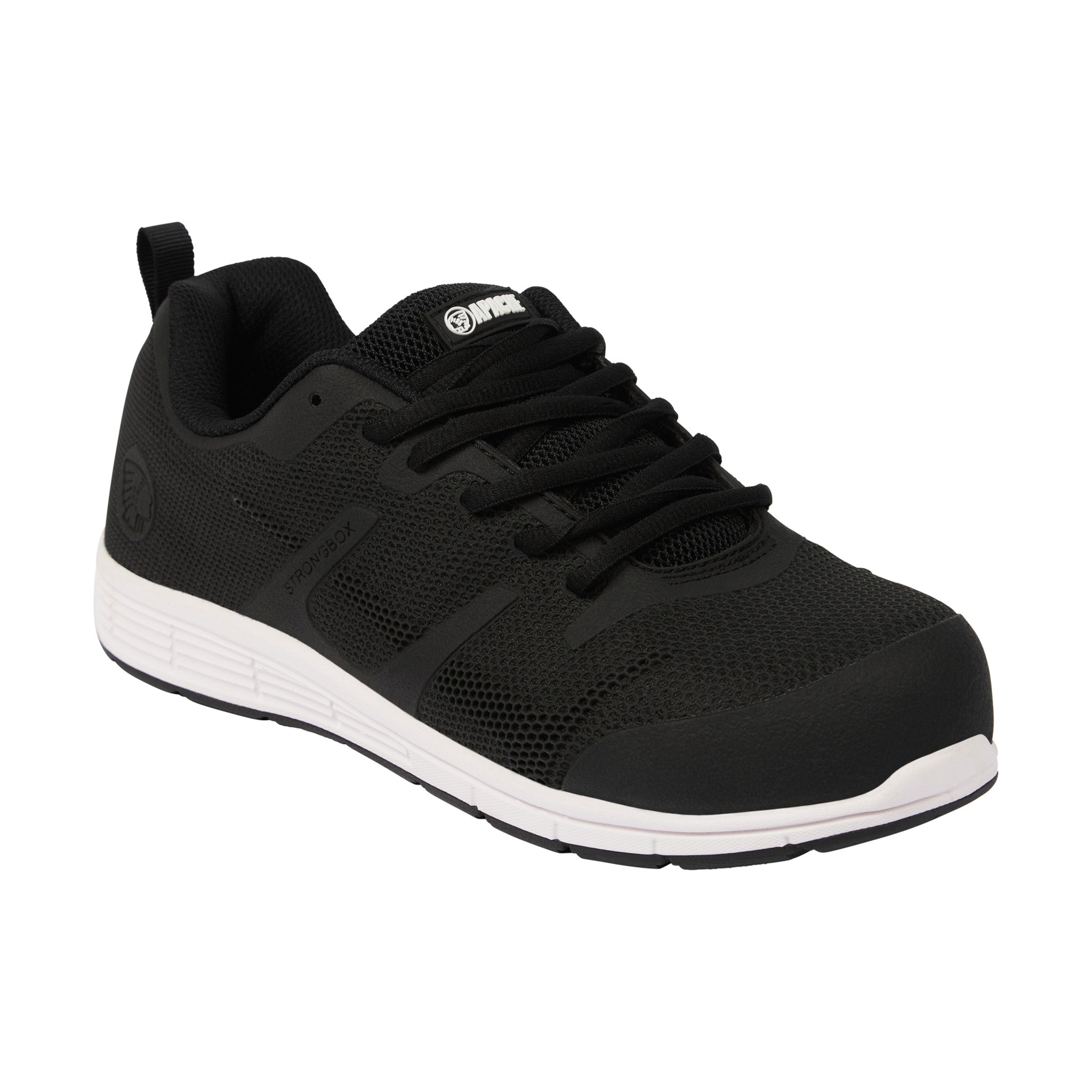Apache Vault Lightweight Sports Trainer Black - Black - Customisable Safety Trainers