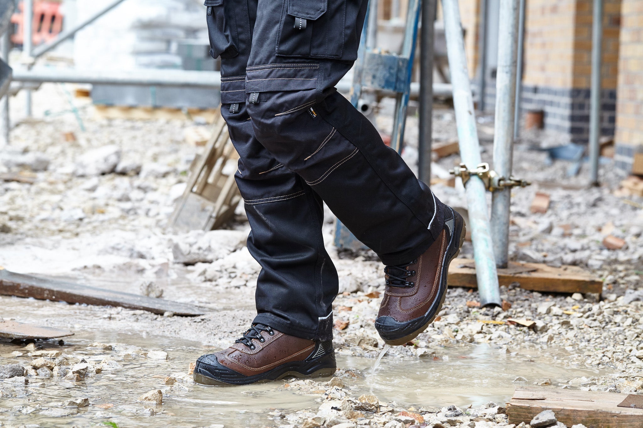 Apache RANGER BROWN Waterproof Safety Hiker Brown - - Customisable Boots