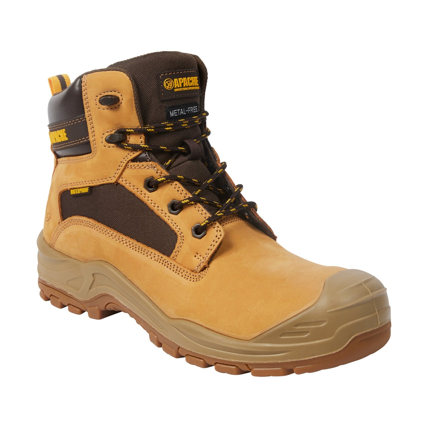 Apache Arizona Metal Free Waterproof Safety Boot – Honey - Wheat - Customisable Boots