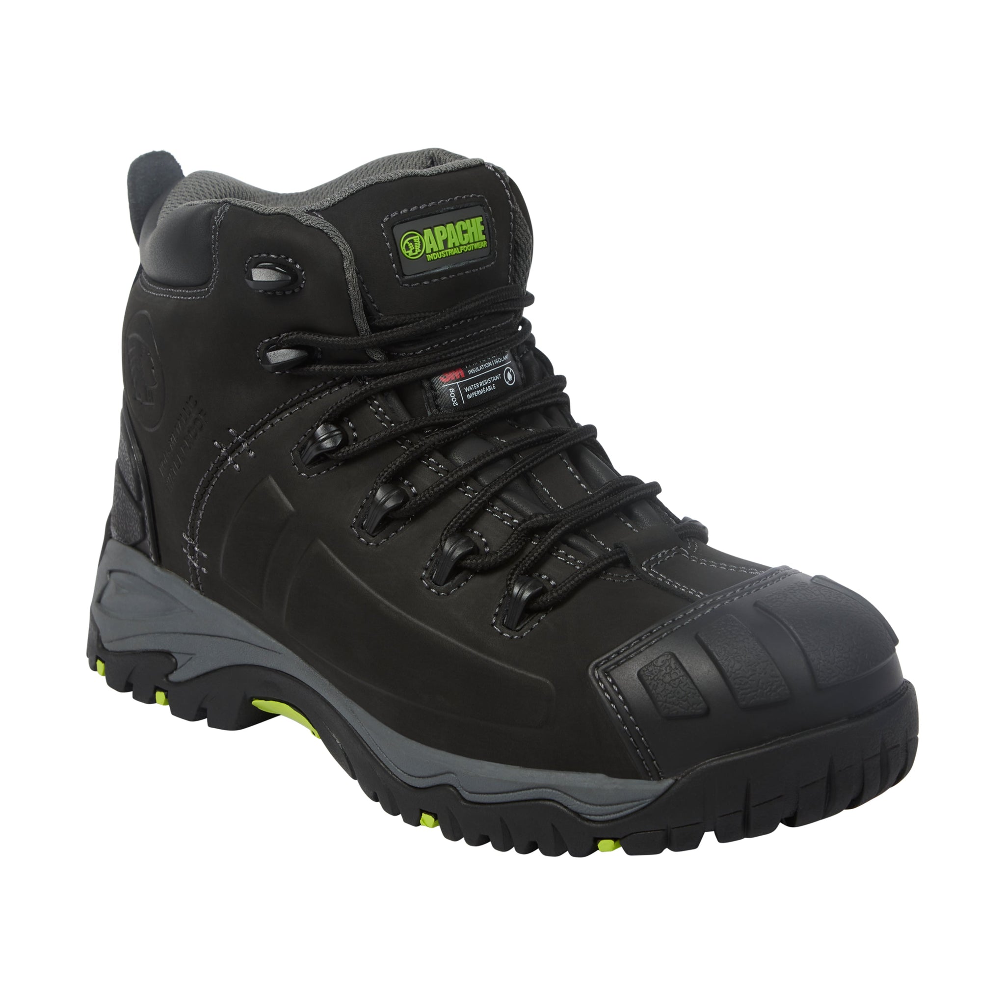 Apache - Mercury Black Non-Metallic Waterproof Safety Boot |  Apache