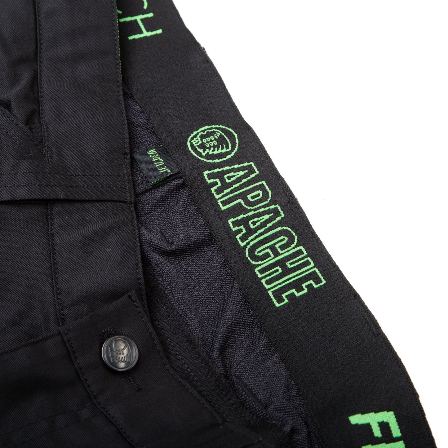 Apache Bancroft Holster Trouser Slim Fit Stretch Black - - Customisable Trousers