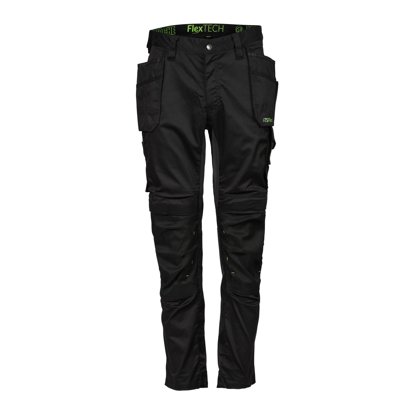 Apache Bancroft Holster Trouser Slim Fit Stretch Black - Black Grey - Customisable Trousers