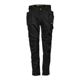 Apache Bancroft Holster Trouser Slim Fit Stretch Black - Black Grey - Customisable Trousers
