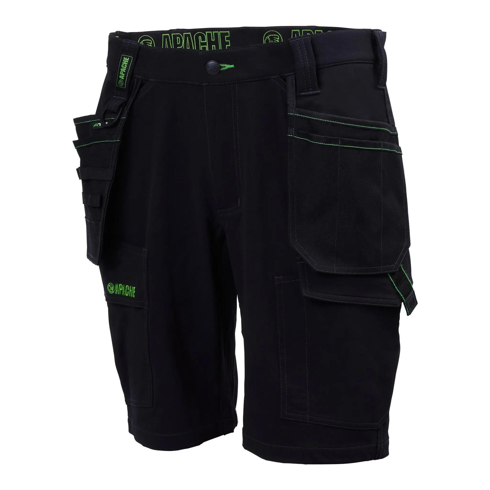 Apache Whistler Whistler 4 way stretch short Black - Black - Customisable Shorts