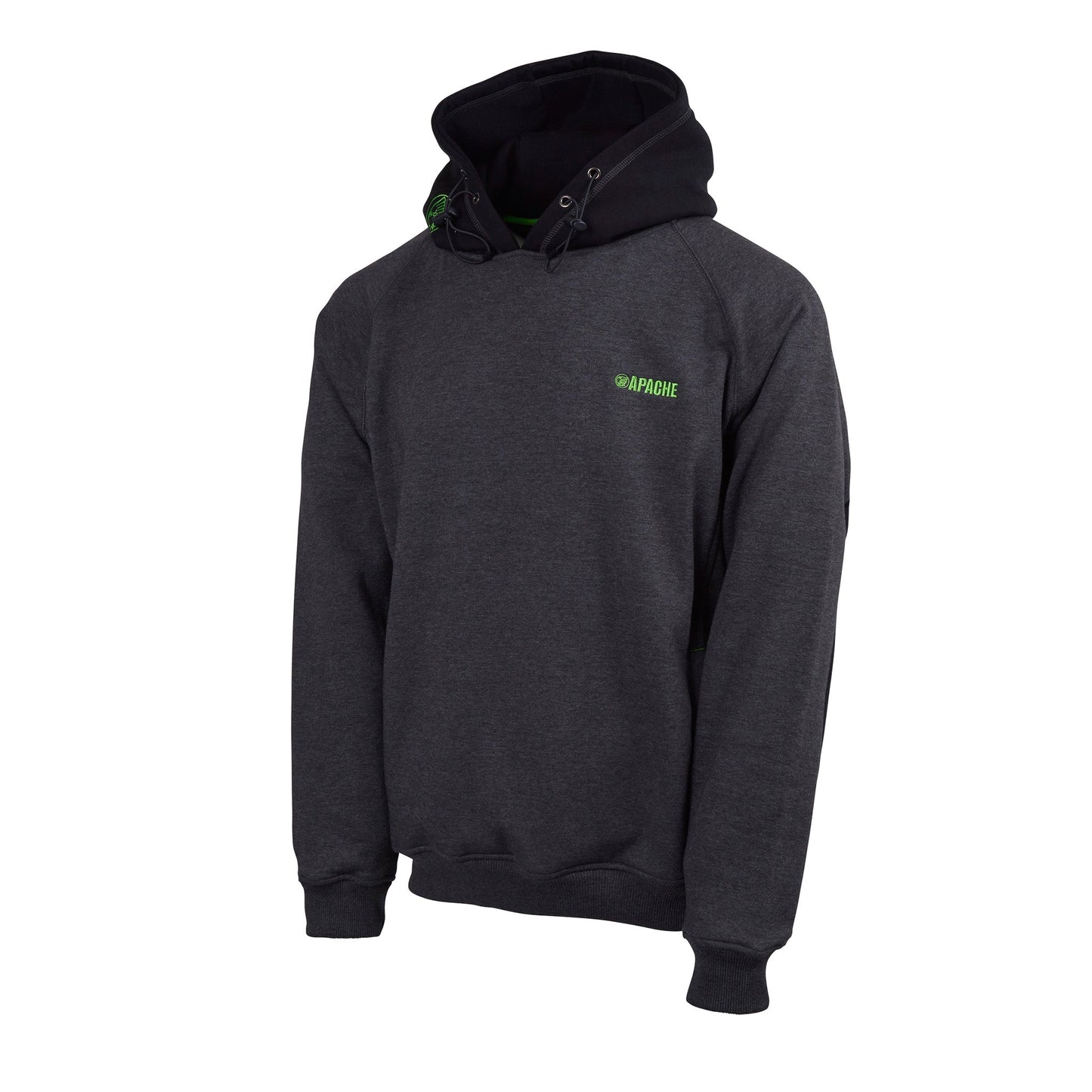 Apache Kingston Hooded Sweatshirt 320 GSM Grey/Black - - Customisable Workwear