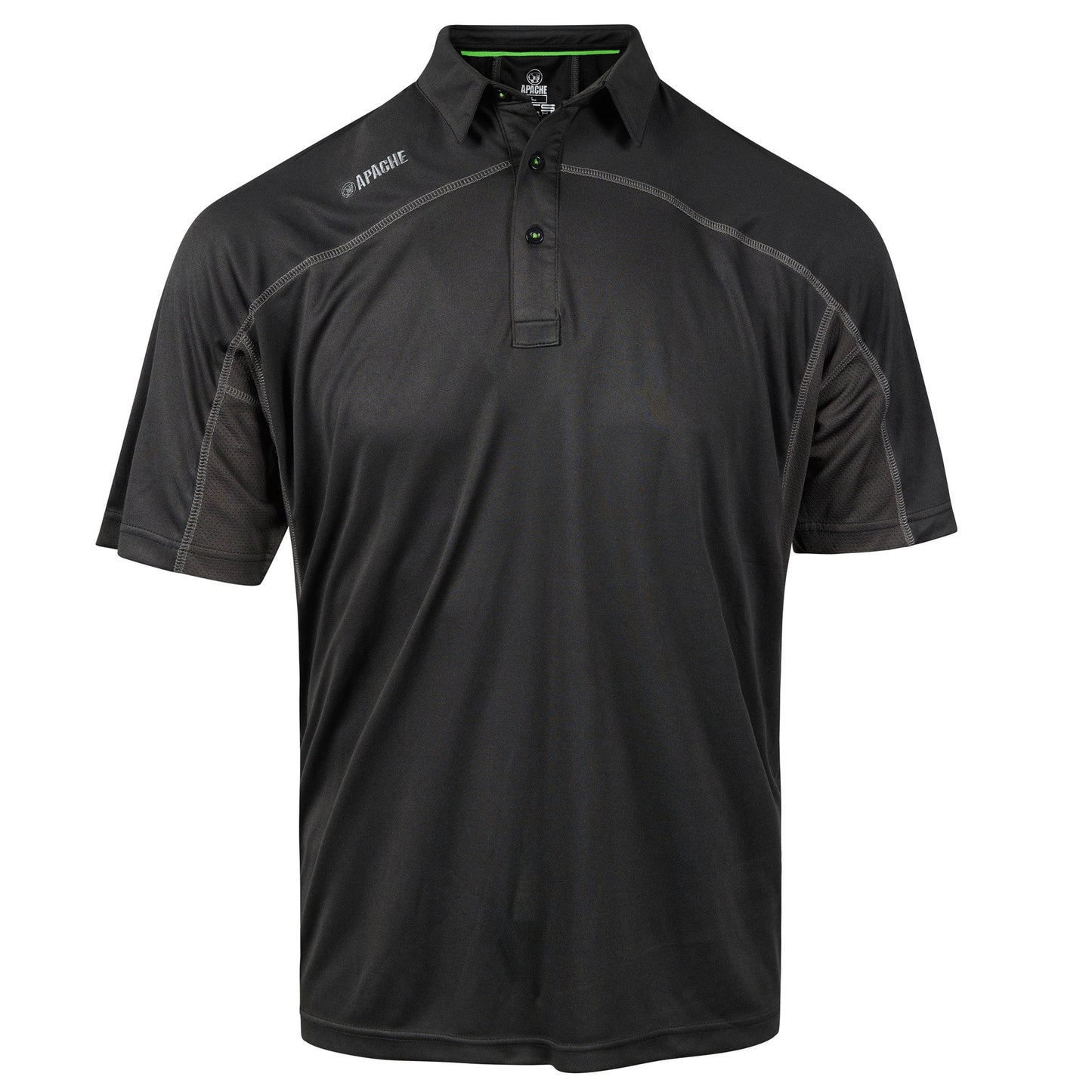 Apache Langley Polo Shirt Black/Grey - - Customisable Bodywarmer