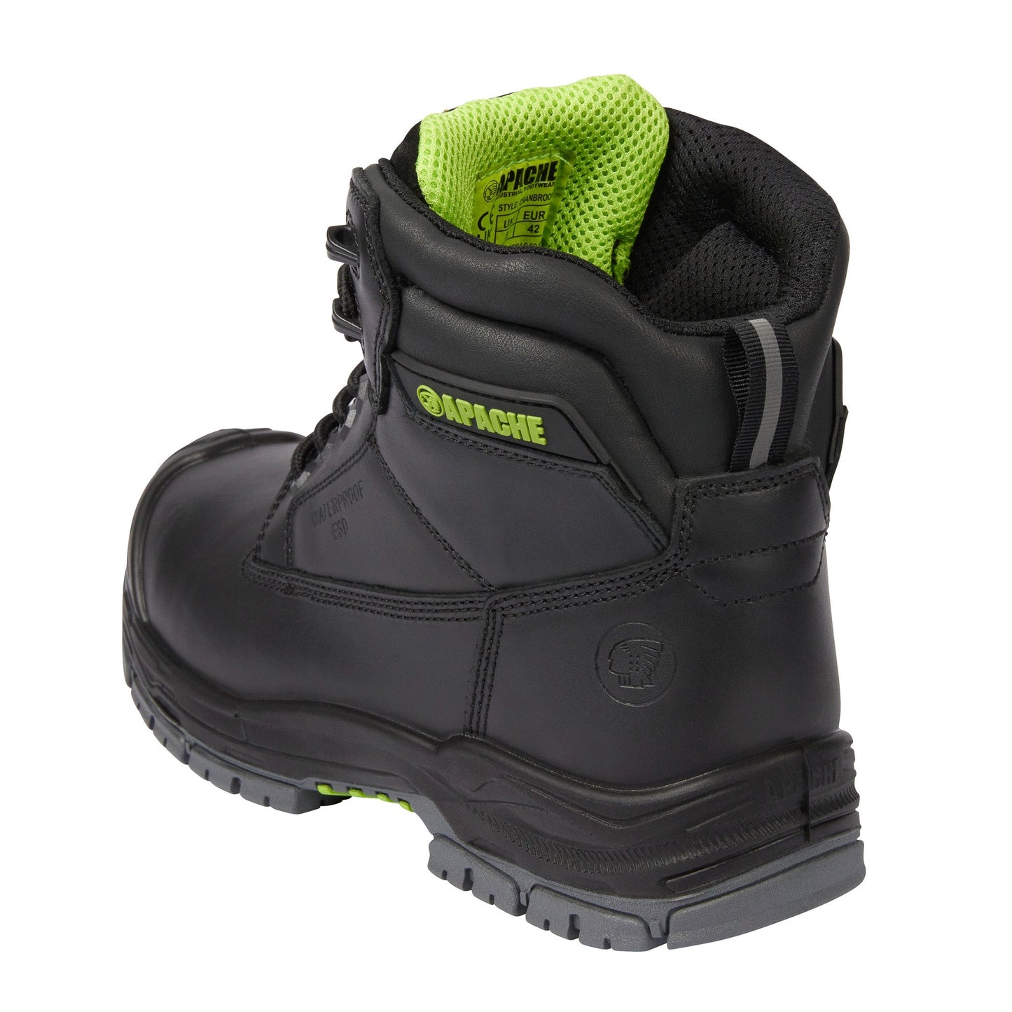 Apache Cranbrook Waterproof ESD Safety Boot - GTS Outsole Black - - Customisable Boots