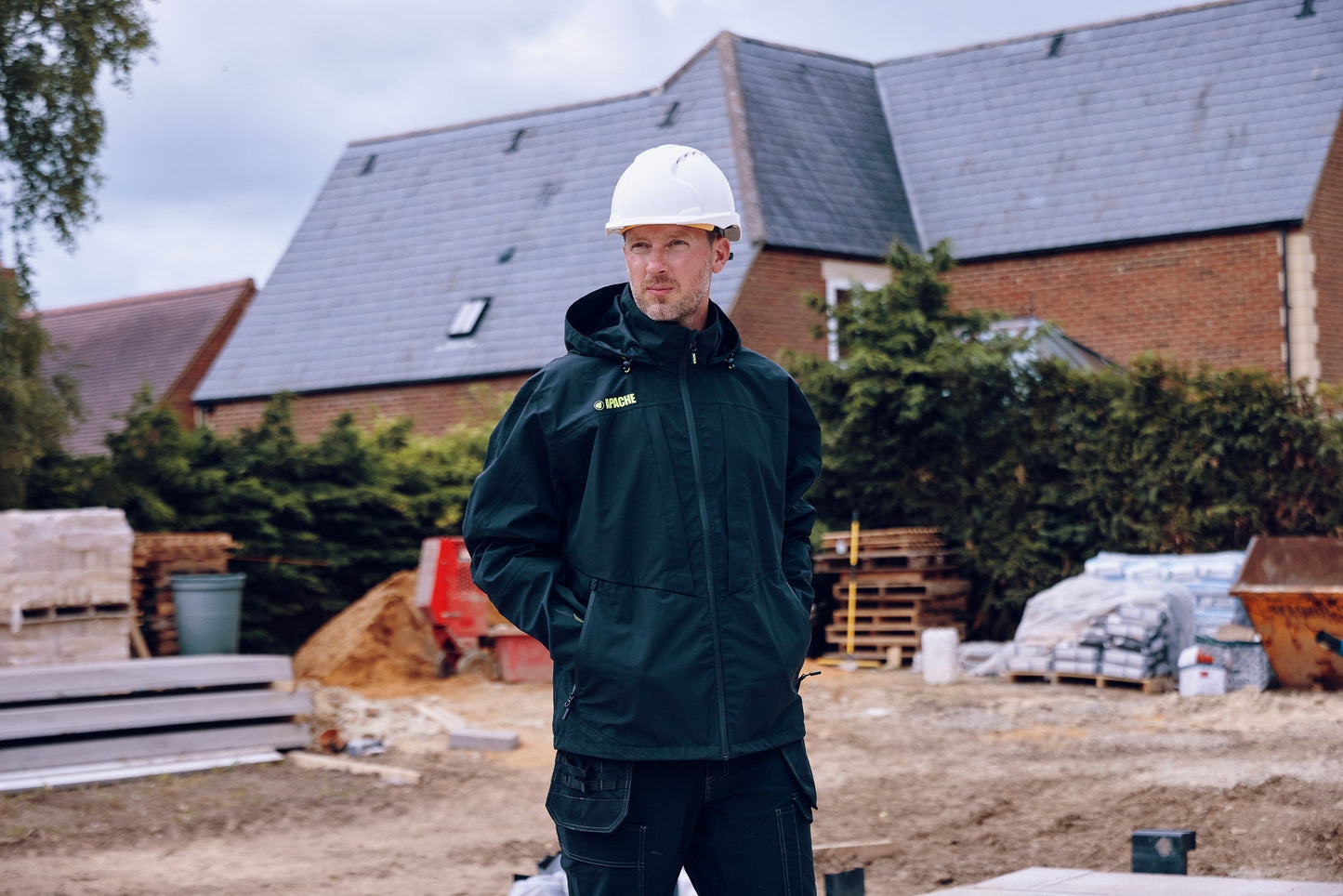 Apache Welland Waterproof Jacket Black/Charcoal - - Customisable Workwear
