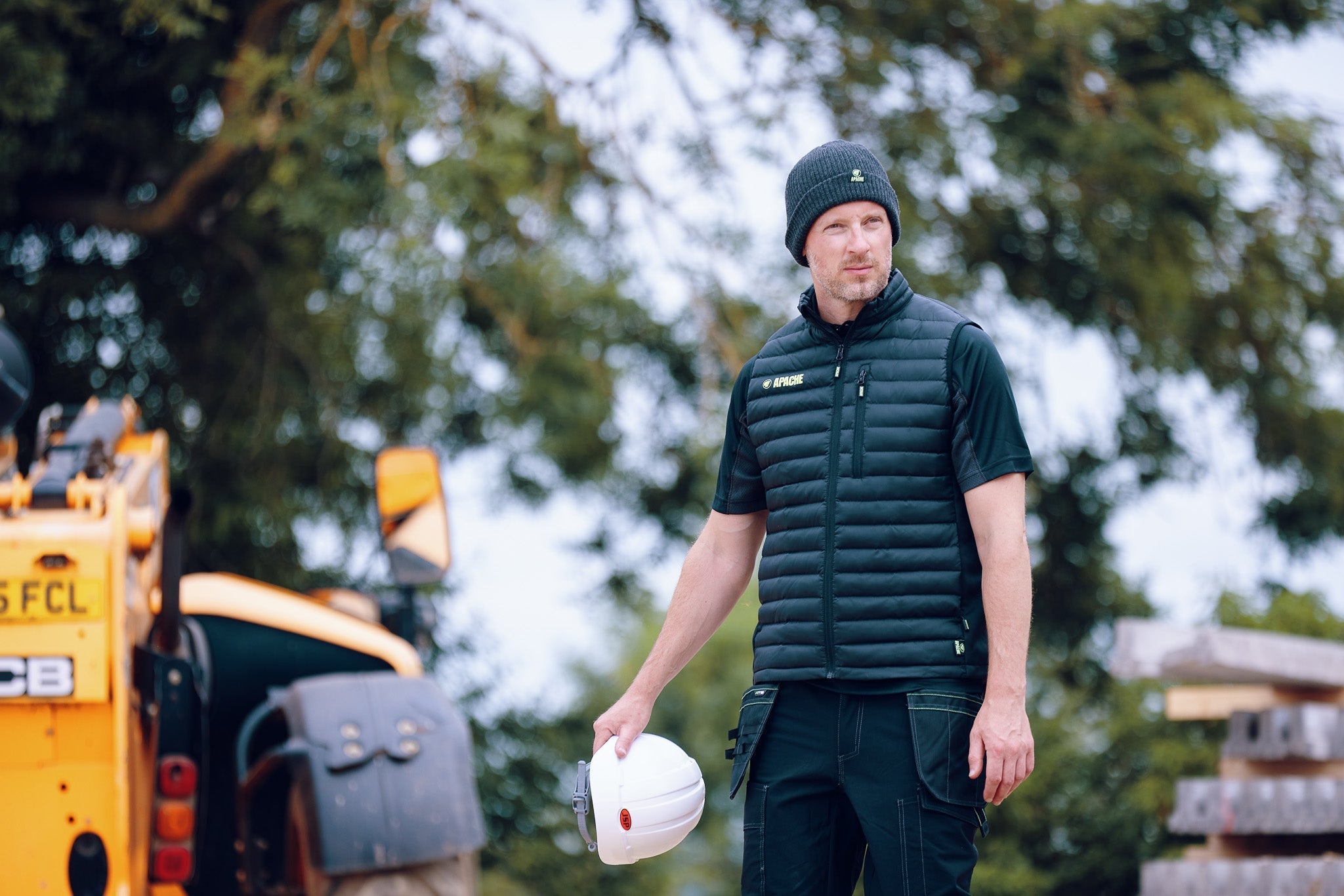 Apache Dawson Beanie Hat Charcoal Grey - - Customisable Workwear