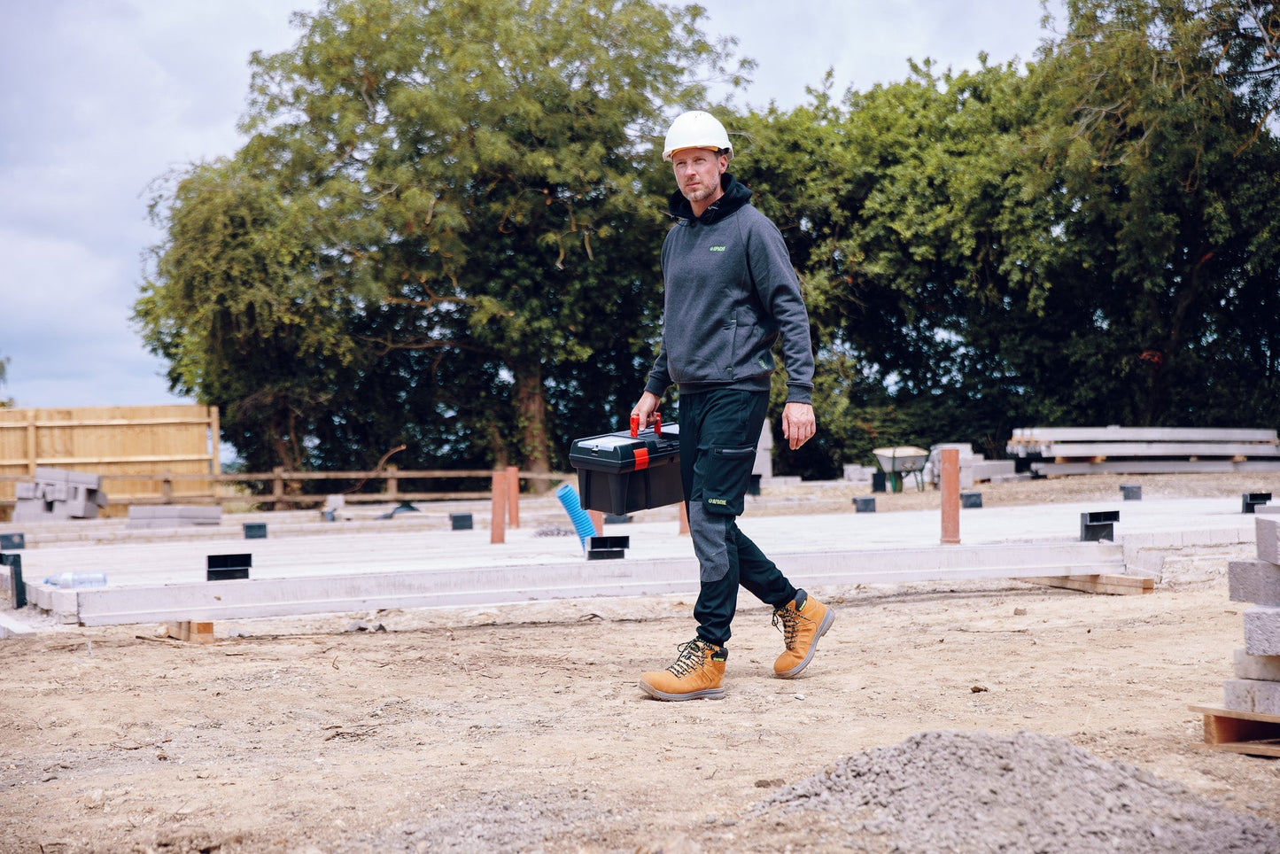 Apache Watson 4 way stretch jogger Black/Grey - - Customisable Workwear