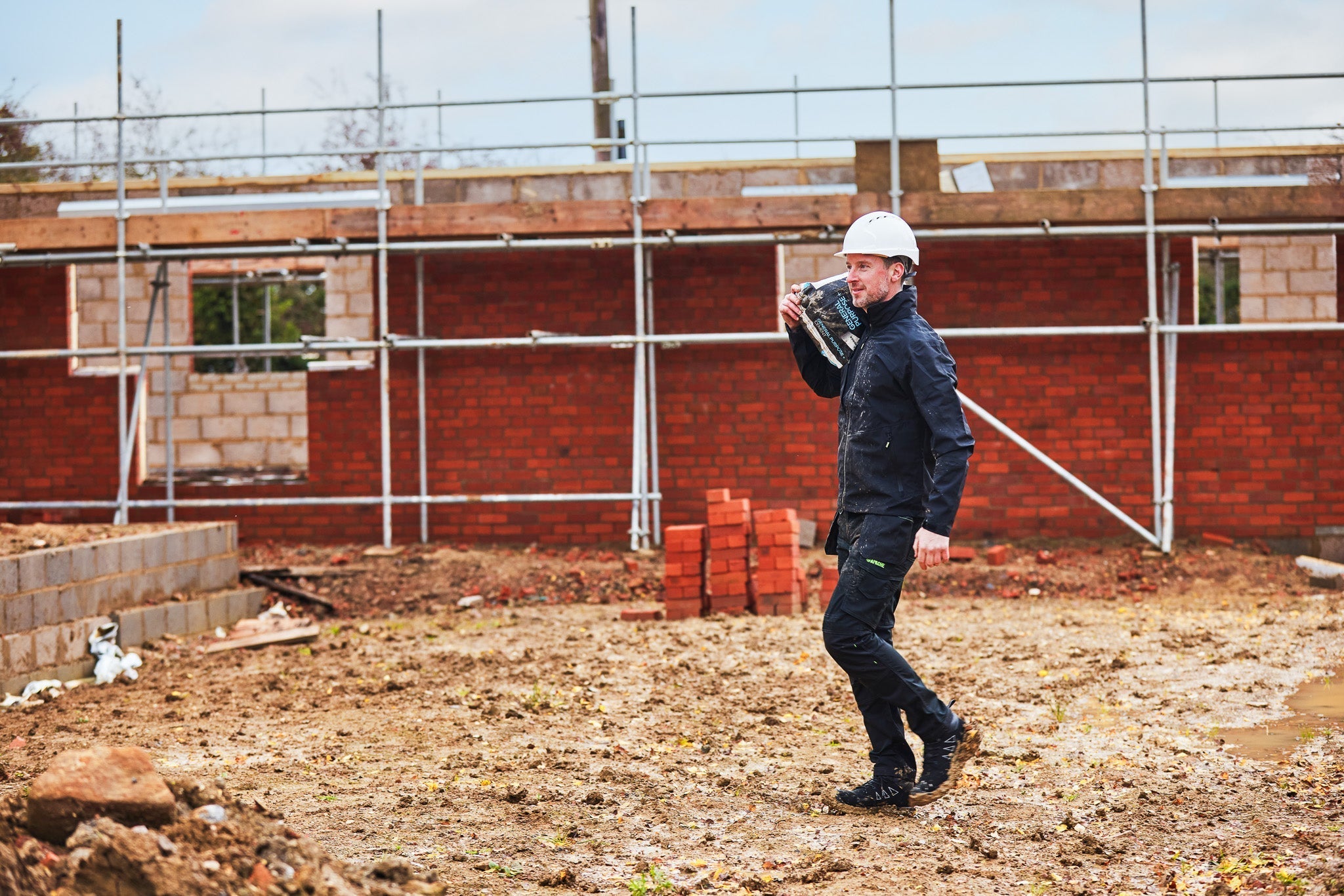Apache Sudbury Stretch Slim Fit Holster Pocket Trouser Black - - Customisable Workwear