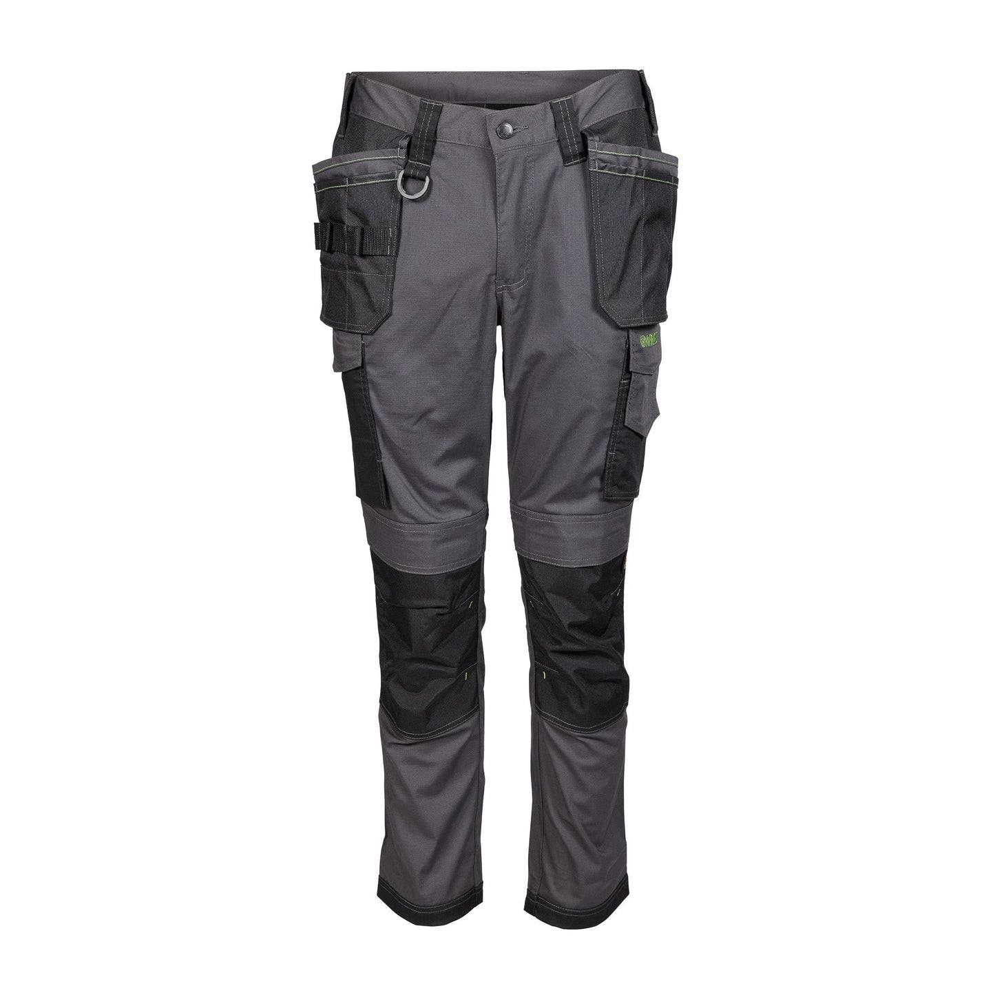 Apache Sudbury Stretch Slim Fit Holster Pocket Trouser Grey/Black - Grey Black - Customisable Workwear