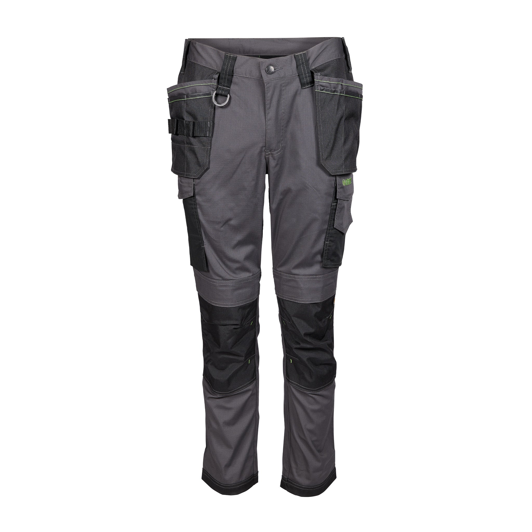 Apache Sudbury Stretch Slim Fit Holster Pocket Trouser Grey/Black - Grey Black - Customisable Workwear