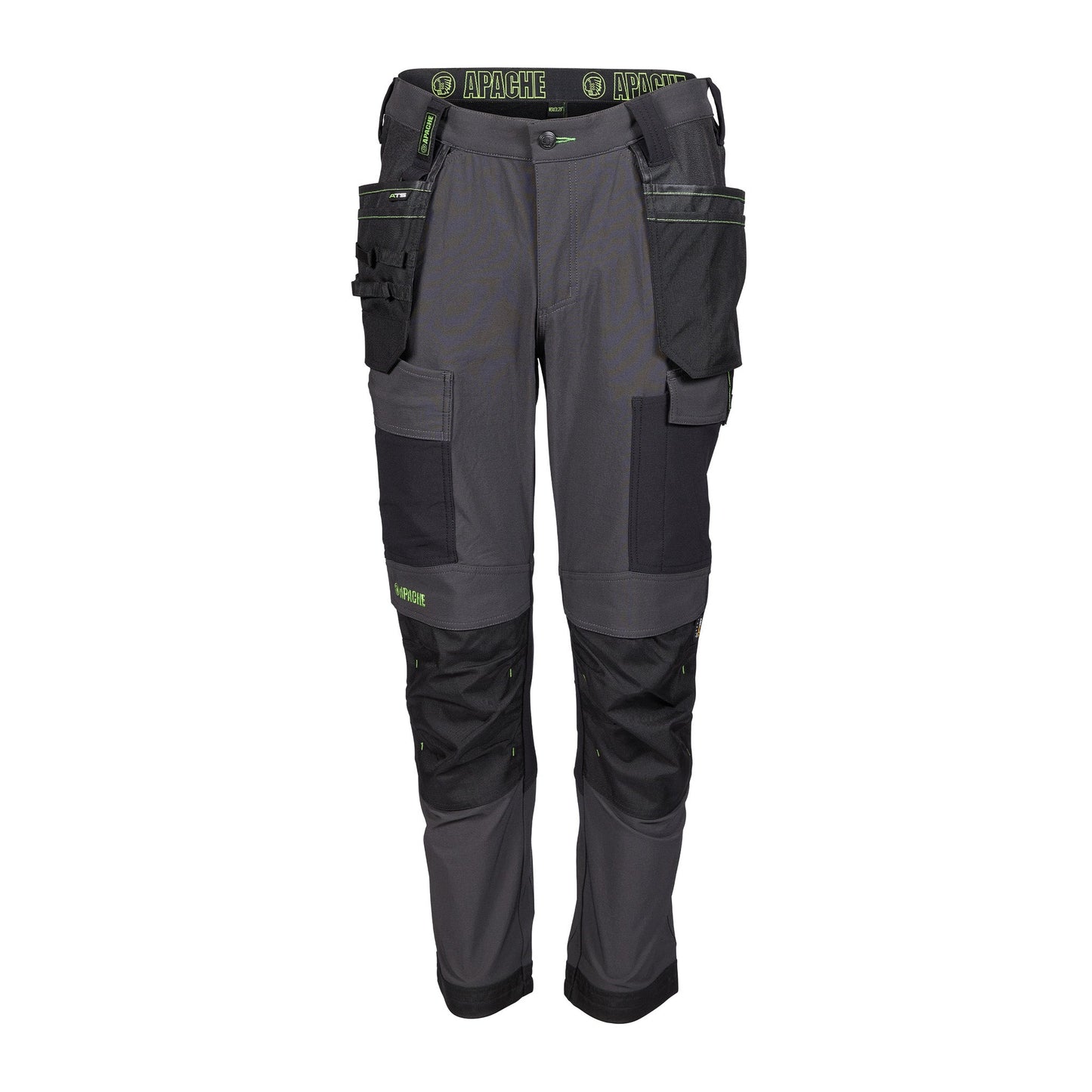 Apache Calgary Grey / Black 4 way stretch trouer Grey/Black - Grey Black - Customisable Workwear