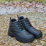 Apache Hamilton GRS Certified Recycled Leather Safety Boot Black - - Customisable Footwear