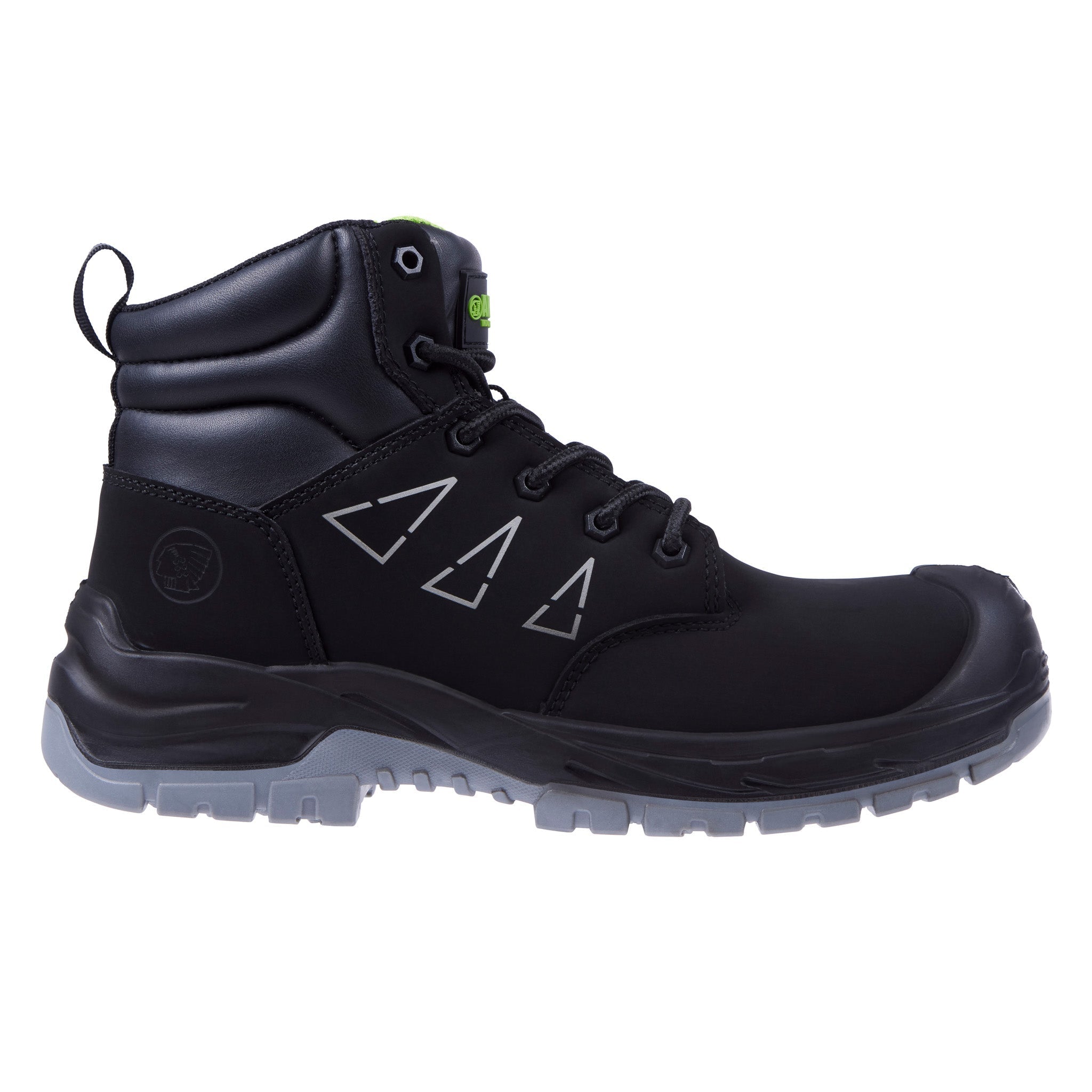 Apache Armstrong GRS Certified Recycled Suede Safety Boot Black - - Customisable Footwear