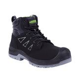 Apache Armstrong GRS Certified Recycled Suede Safety Boot Black - Black - Customisable Footwear