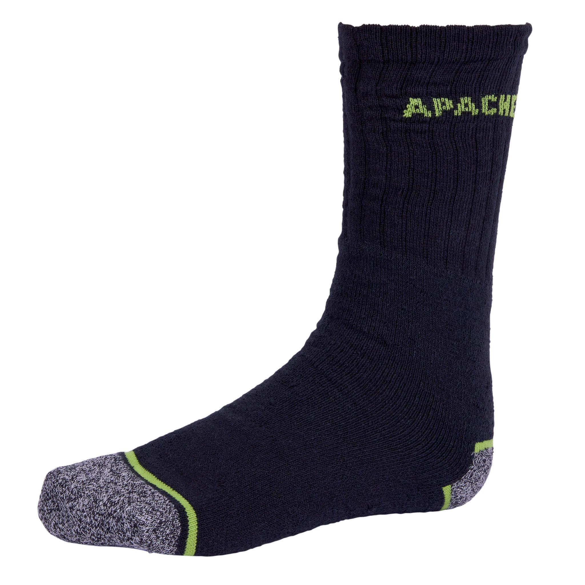 Apache Burlington 3 Pack Work Sock Black/Grey - - Customisable Workwear