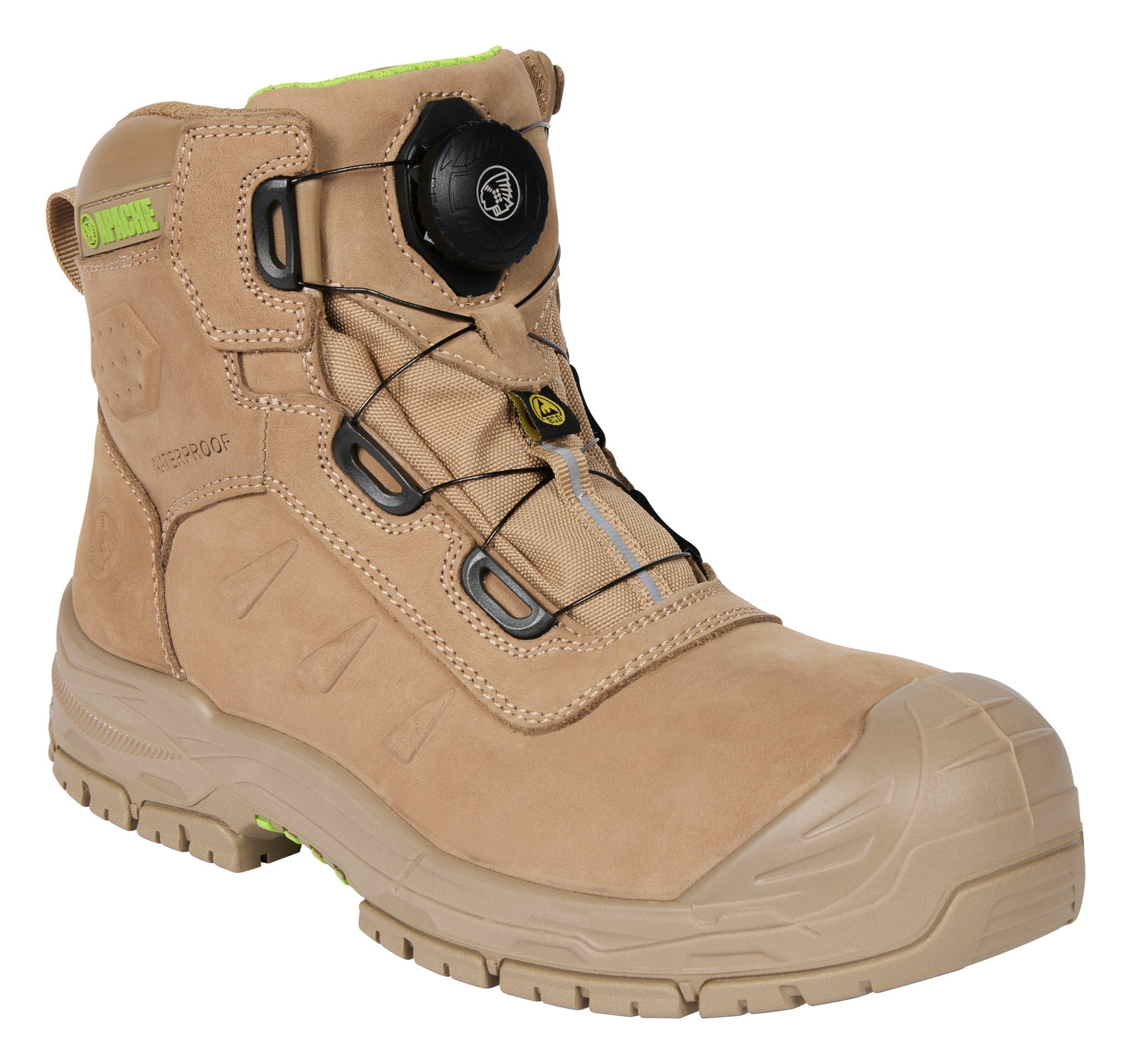Apache Churchill Waterproof Boot Stone - Stone - Customisable Footwear